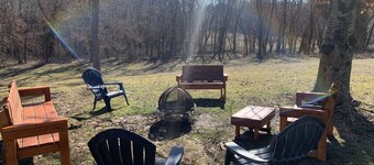 Riverfront fishing and floating getaway