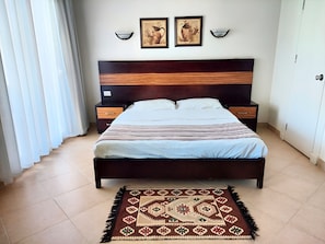 1 bedroom, iron/ironing board, bed sheets