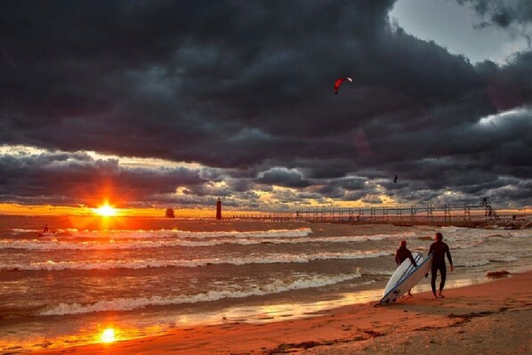 Ligstoelen, strandlakens