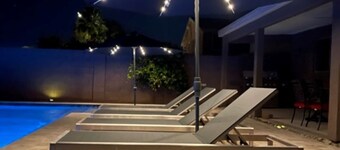 6 bedroom with heated pool, theatre and game room 