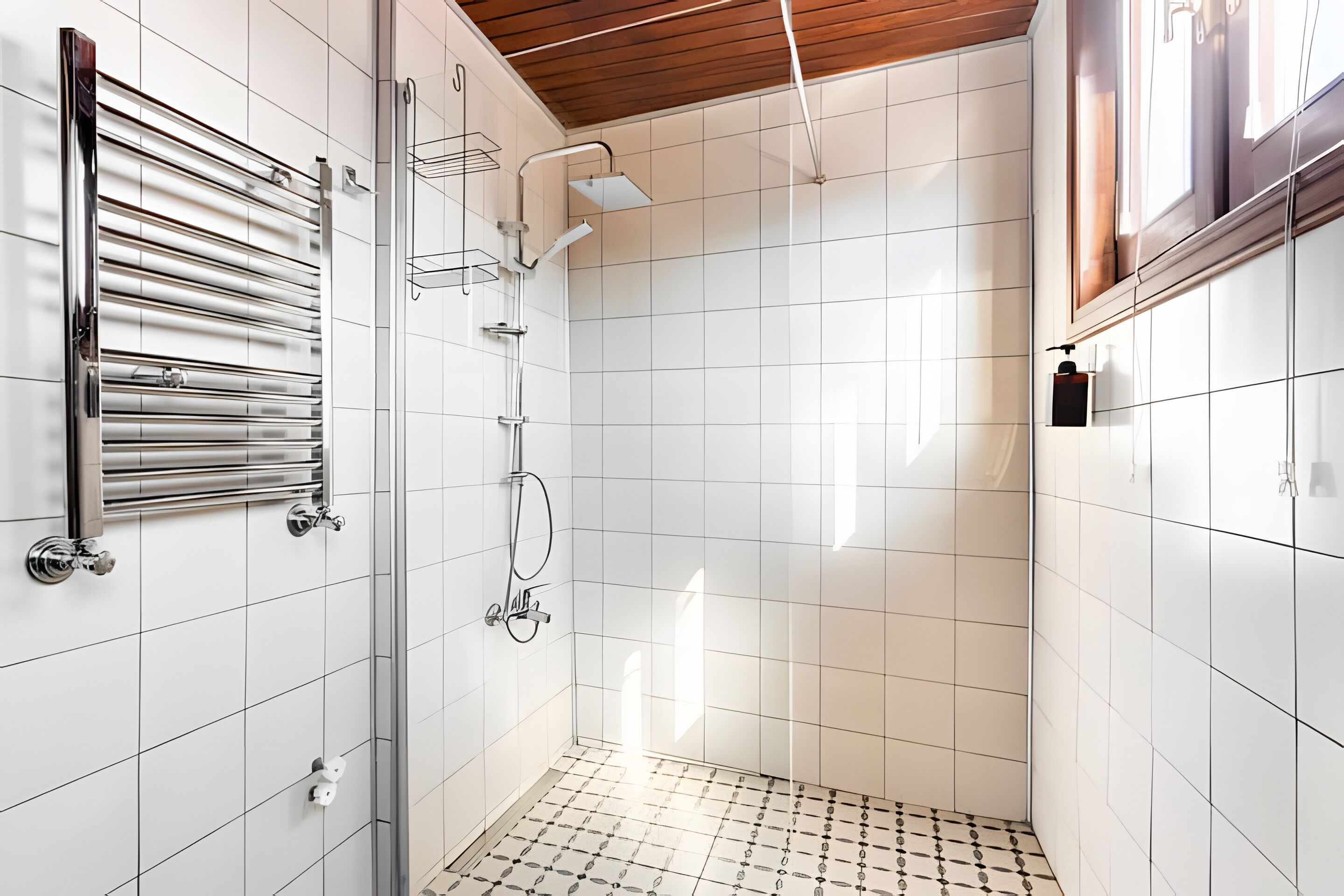 Hair dryer, bidet, towels, soap