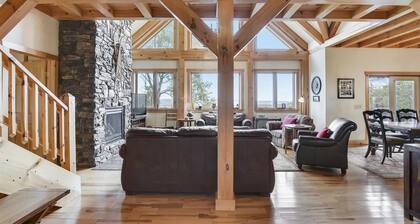 Walk to the slopes from this beautiful mountain home! Views, Views, Views!