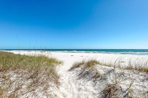 On the beach