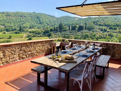 Chianti Tuscany: a villa with a view