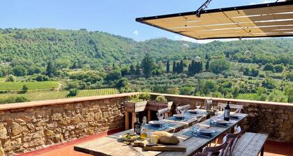 Chianti Tuscany: a villa with a view