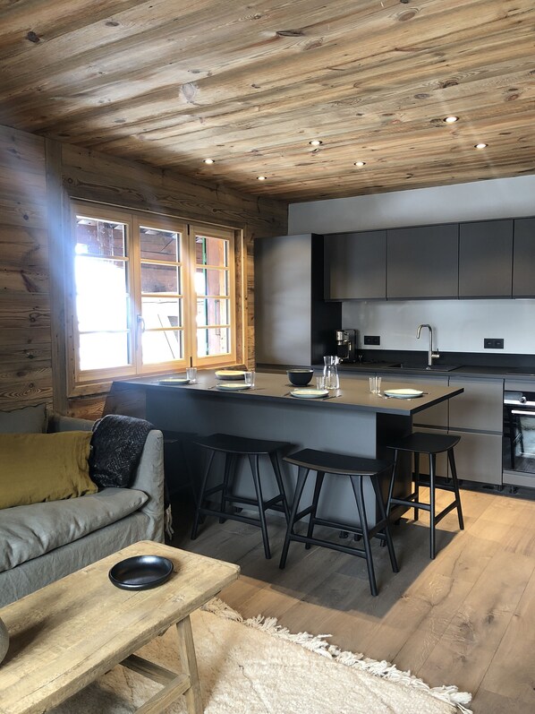 Interior - Apartment Megeve sleeps 4 near the center open view (Megeve)