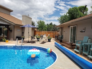 Outdoor pool - The POOL HOUSE, Fire and Water, YOUR Oasis awaits! (Grand Junction)