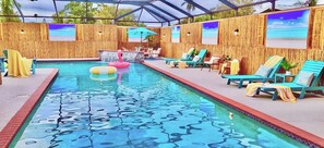 A heated pool