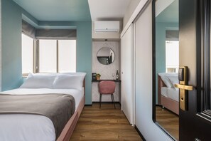 Economy Single Room | In-room safe, blackout drapes, iron/ironing board, free WiFi - Dizengoff Garden Hotel - by Echo Hotels (Tel Aviv)