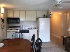 Fridge, oven, stovetop, toaster