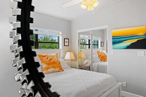 2 bedrooms, iron/ironing board, travel cot, WiFi