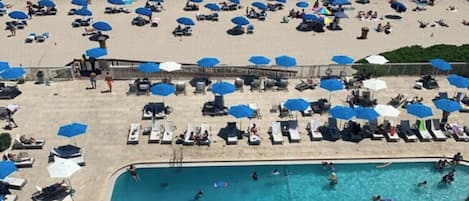 Piscine extérieure, piscine chauffée