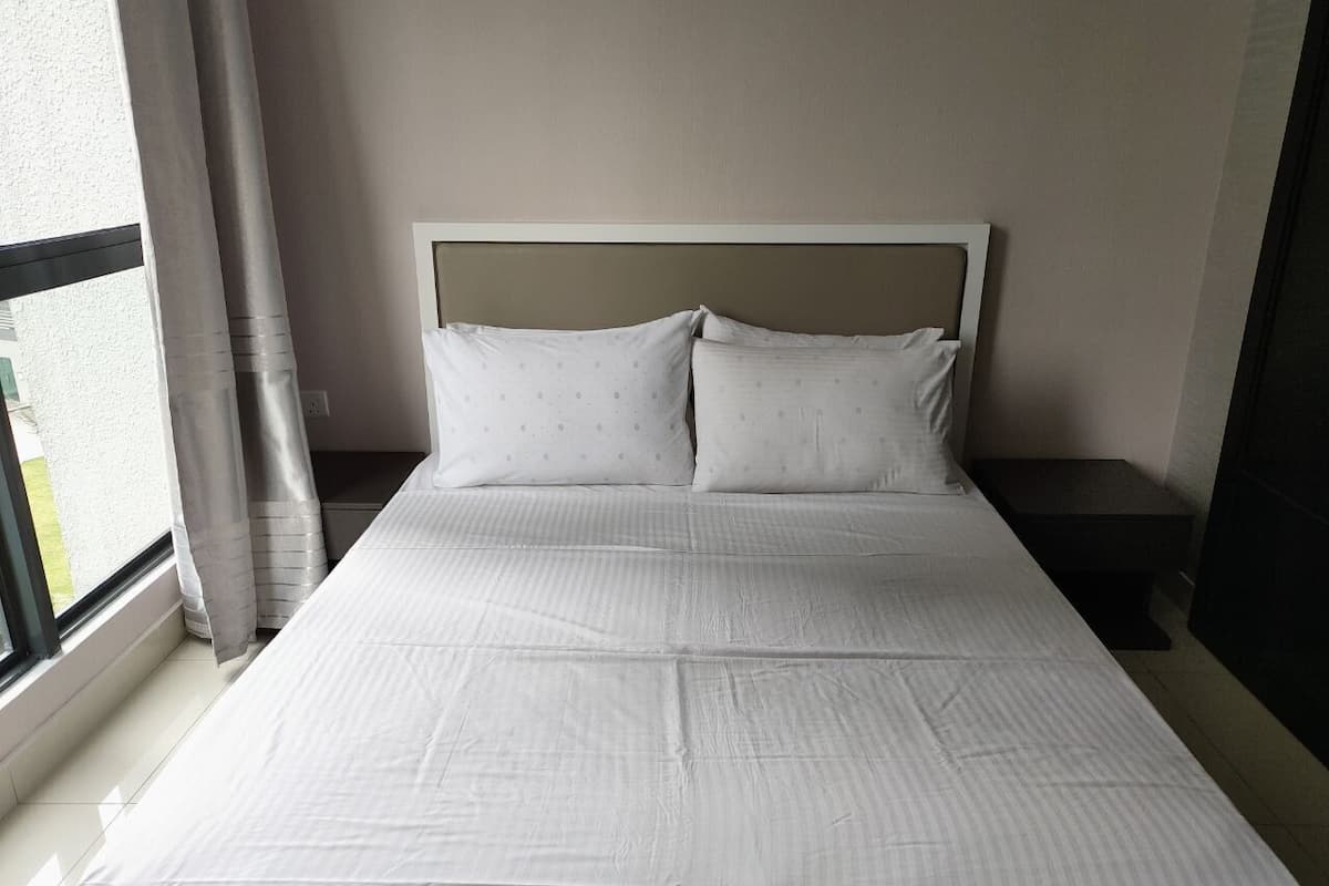 Estúdio elite, 1 cama Queen | Roupa de cama