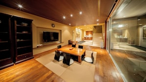 單棟房屋, 非吸煙房 (Azabu Modern) | 客廳 | 平面電視