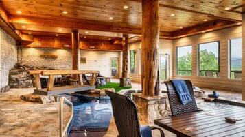 Indoor pool, a heated pool