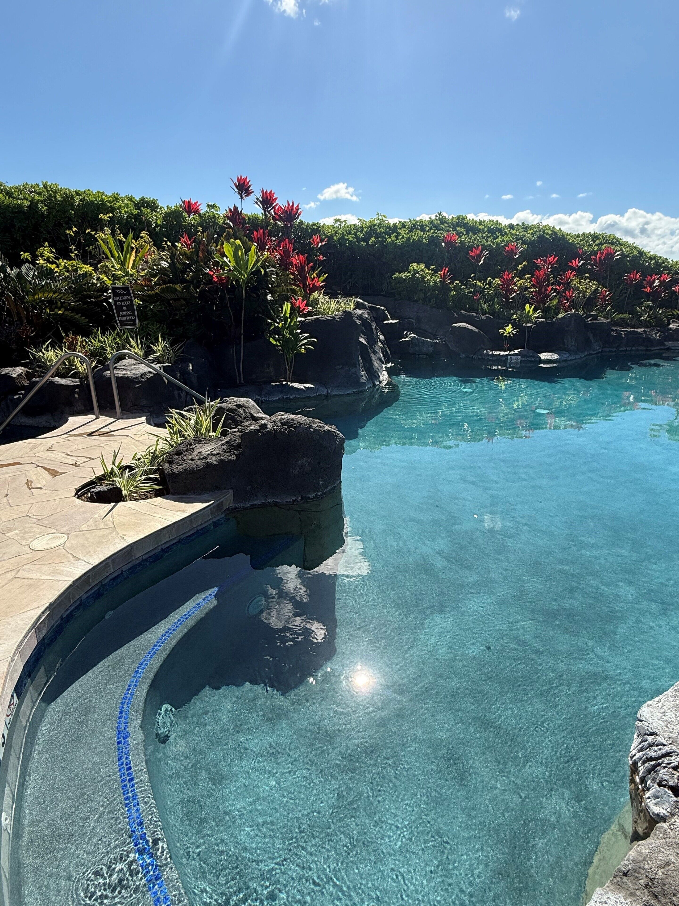 Piscina all'aperto, una piscina riscaldata