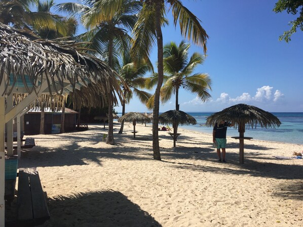 On the beach