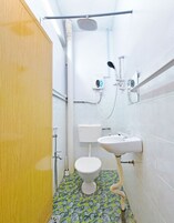 Shower, bidet, soap, shampoo