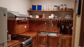 Economy House, 2 Bedrooms | Private kitchen | Full-sized fridge, microwave, toaster, blender