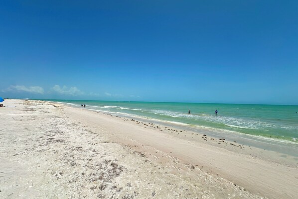 On the beach