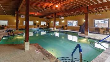 Indoor pool, seasonal outdoor pool