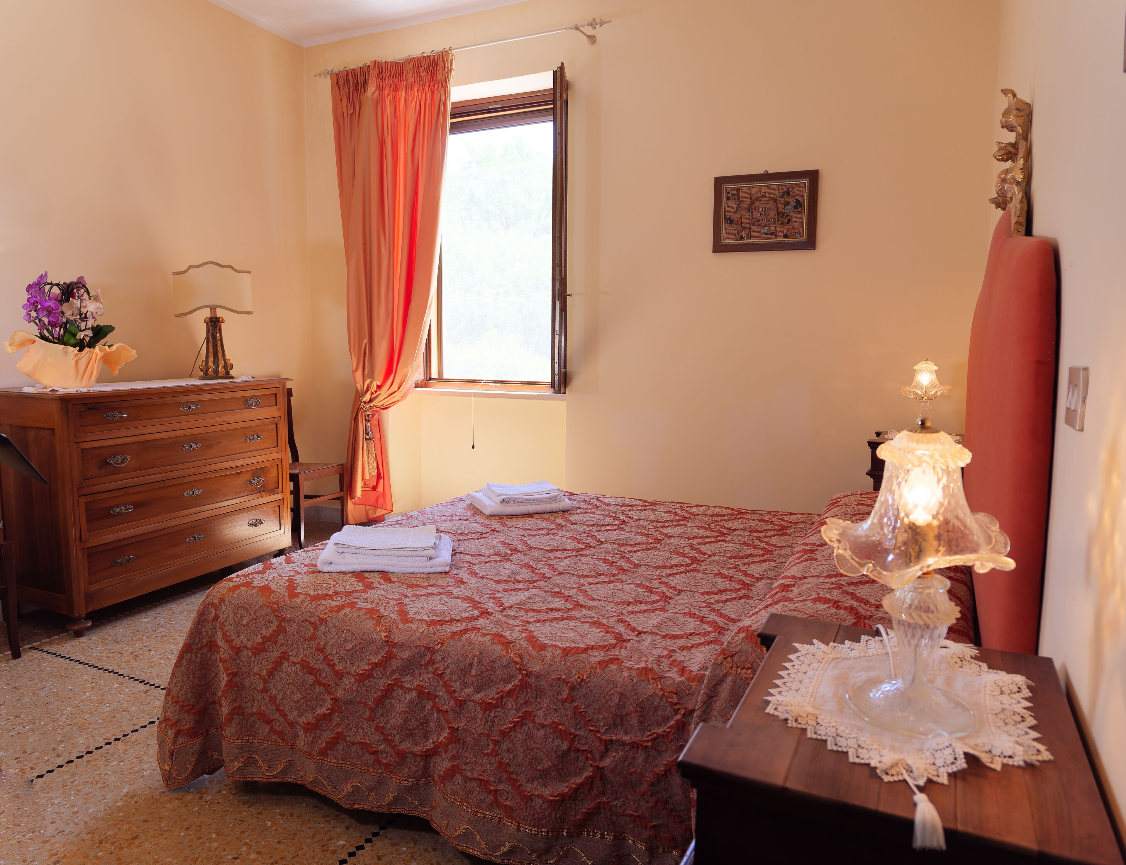 Hypo-allergenic bedding, individually decorated, individually furnished