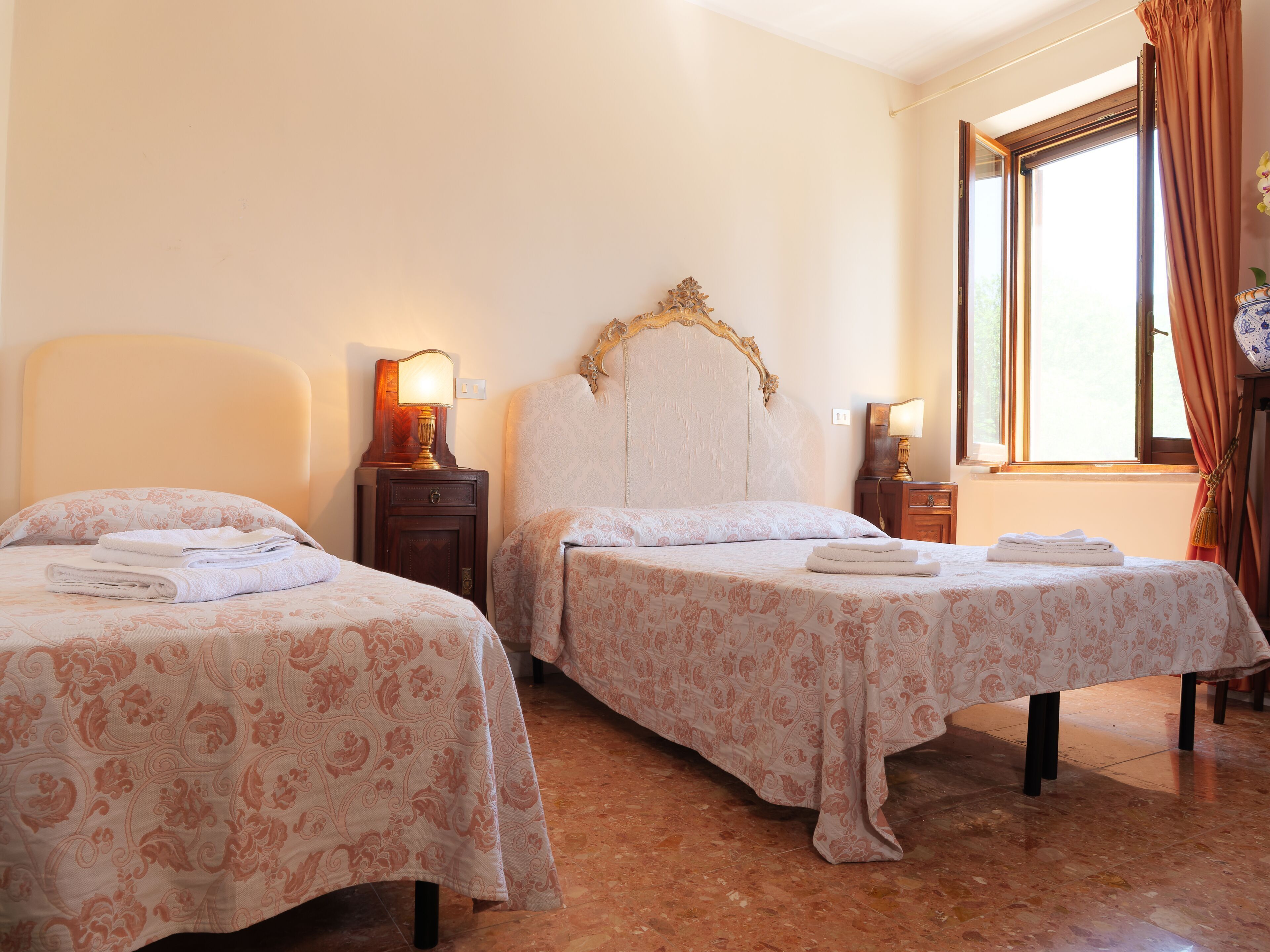 Hypo-allergenic bedding, individually decorated, individually furnished