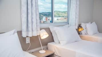 Blackout drapes, iron/ironing board, free WiFi, bed sheets