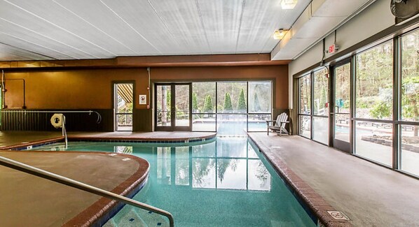 Indoor pool, outdoor pool