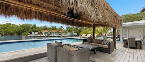 A heated pool