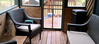 Waterfront Sugar Island Cabin! Freighters, Fishing.