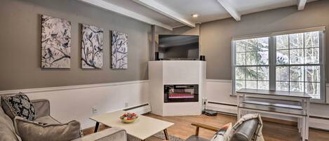 TV, lareira