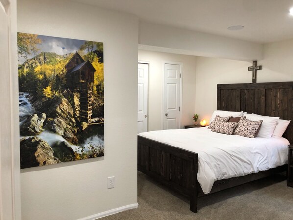 2 chambres, fer et planche Ă repasser, Wi-Fi gratuit, draps fournis