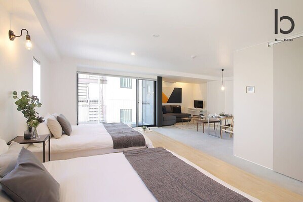 Iron/ironing board, WiFi, bed sheets - b hotel 802 Central Inner-Side Comfort Studio (Hiroshima City)