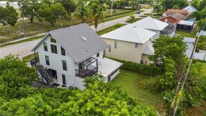 Exterior - SEASCAPE COZY BEACH HOME 1/2MI. TO OCEAN! SLEEPS 6-Fenced Backyard (Naples)