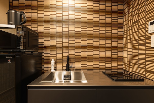Kamar Comfort, Bebas Asap Rokok (Standard B) | Dapur pribadi | Lemari es, microwave, kompor, dan ketel listrik
