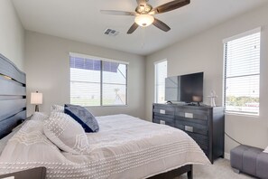 2 bedrooms, iron/ironing board, free WiFi, bed sheets