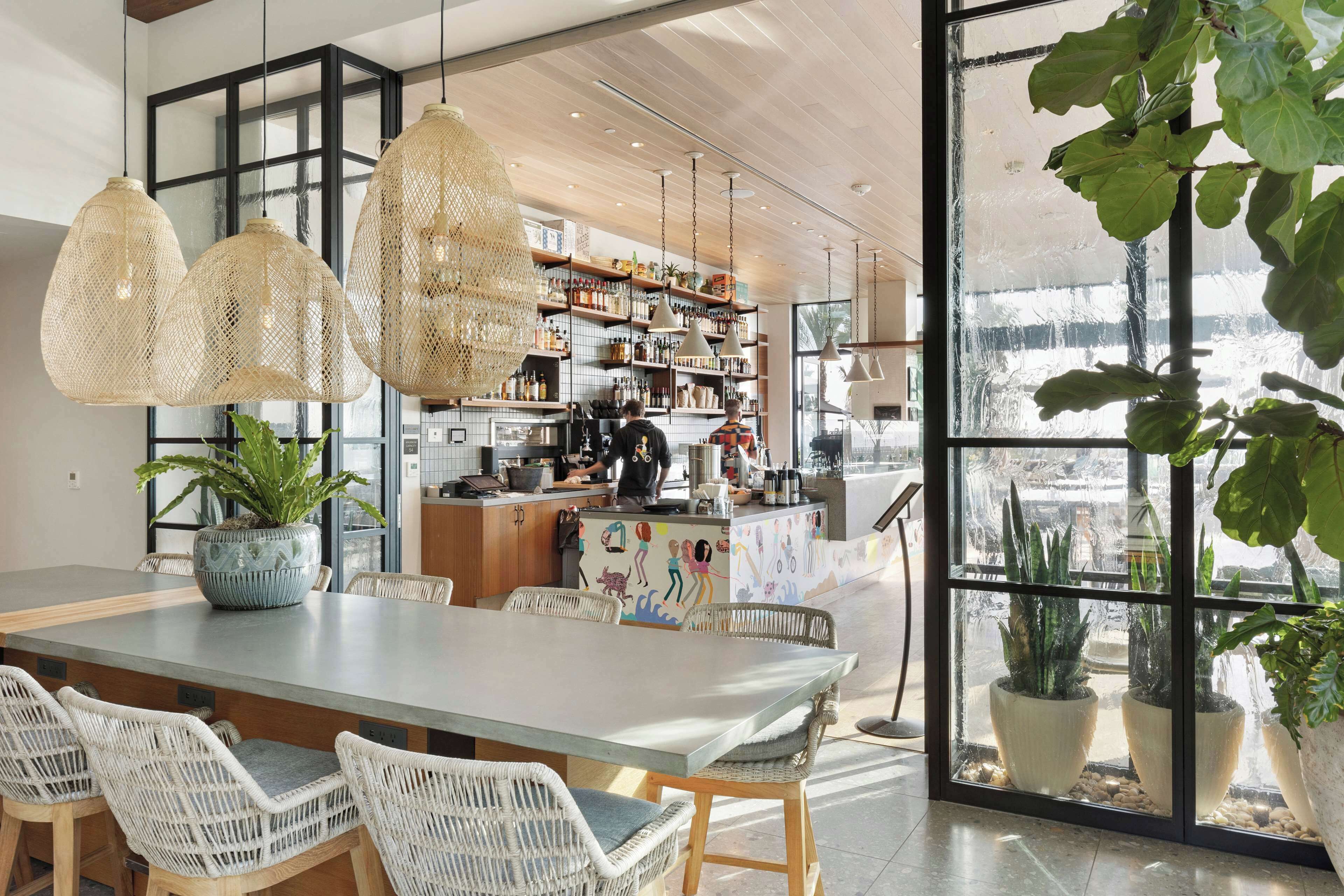 dinner served, sea views