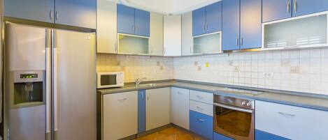 Apartment (Two Bedroom Apartment) | Private kitchen | Fridge, microwave, electric kettle