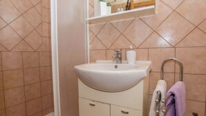 Shower, hair dryer, towels - Apartment With Private Pool in a Quiet Area for 6-8 People (Sveti Lovrec)