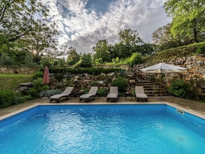 Outdoor pool - Part of the old Stone House With Private Pool and Garden on Peaceful Location (Visnjan)