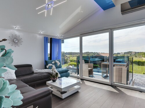 Modern Villa With Private Pool Consisting of 2 Apartments Near the Beach