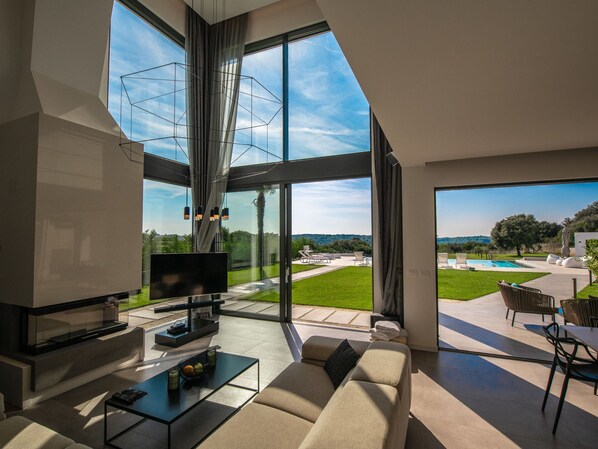 View from property - Villa in Pula With Pool Near Roman Ruins (Medulin)