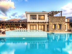 Villa | Exterior - Great Villa, Enormous Pool, Nice Location near Village Sisi (Agios Nikolaos)