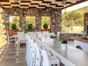 Villa | Dining - Great Villa, Enormous Pool, Nice Location near Village Sisi (Agios Nikolaos)
