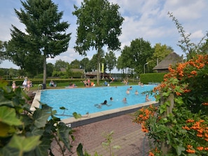 Pool - Wooden Chalet with Dishwasher near De Veluwe National Park (Otterlo)
