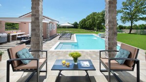 Outdoor pool - Boutique Villa in Svetvincenat with Pool & Hot Tub (Svetvincenat)