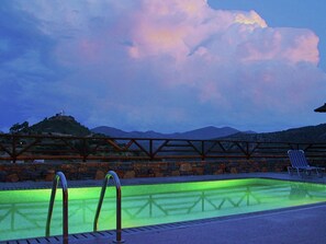 Indoor pool, outdoor pool - Villa Located in Picturesque Village, Pool, BBQ Near the Beach (Agios Nikolaos)
