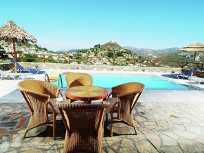 Exterior - Villa Located in Picturesque Village, Pool, BBQ Near the Beach (Agios Nikolaos)