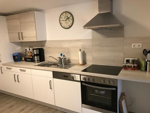 Fridge, oven, dishwasher, coffee/tea maker - Spacious and Quiet Apartment With Terrace (Neukirchen-Balbini)